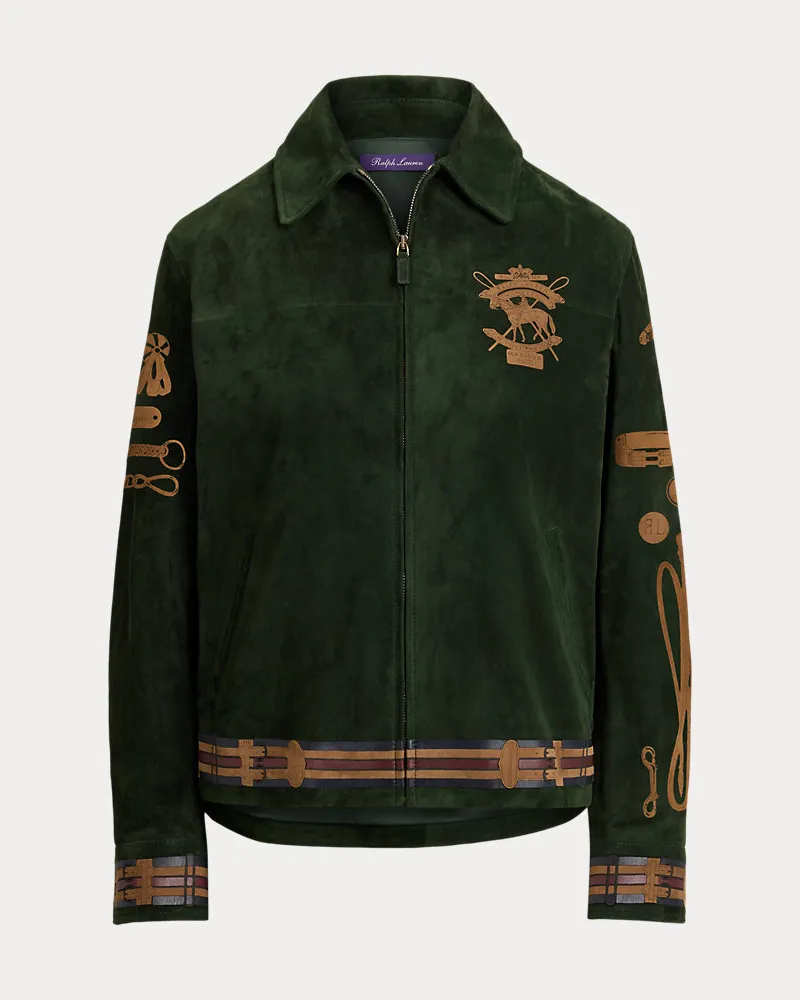 Ralph Lauren Mantel Jessa aus Lammwildleder Green