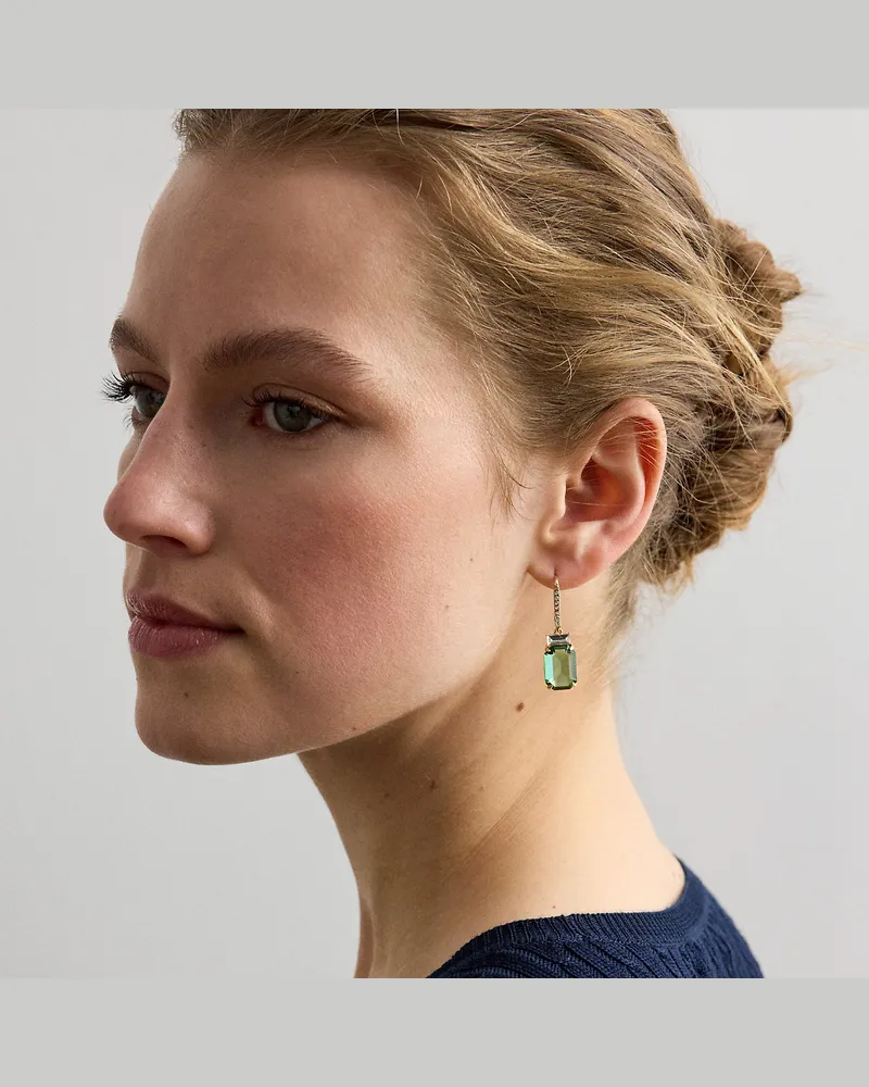 Ralph Lauren Vergoldete Ohrringe mit Schmucksteinen Gold