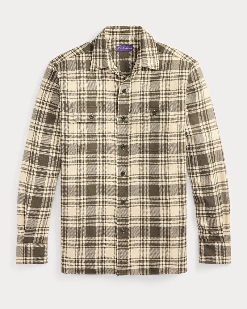Ralph Lauren Kariertes Hemd aus Twill Green