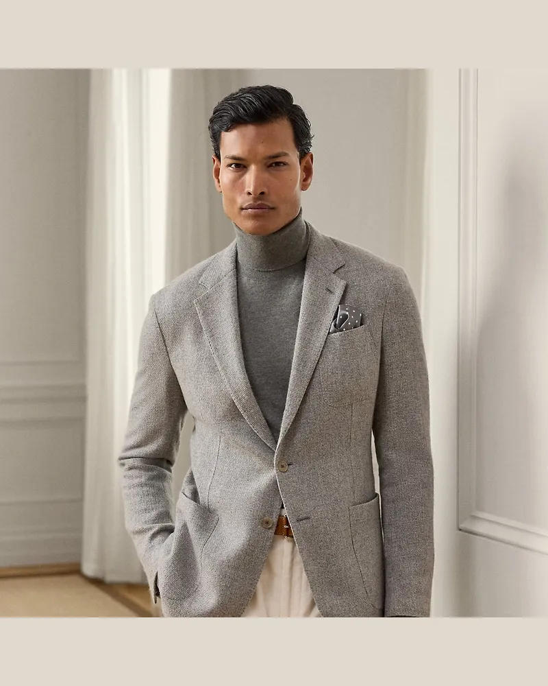 Ralph Lauren Handgeschneidertes Kaschmirsakko Hadley Silver