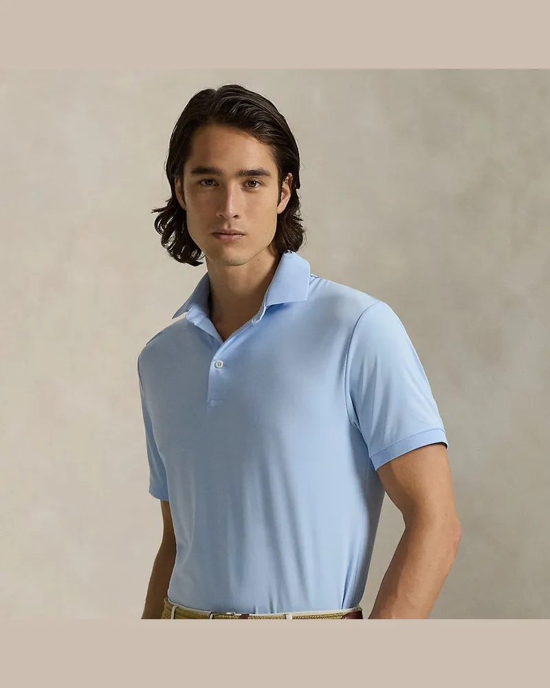 Ralph Lauren Tailored-Fit Performance-Poloshirt Blue