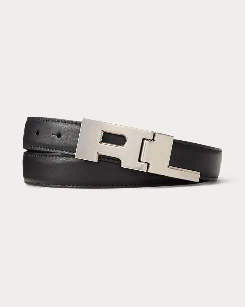 Ralph Lauren Gürtel RL aus Kalbsleder Black