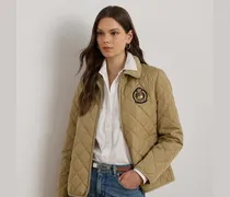 Steppjacke mit Wappenaufnäher