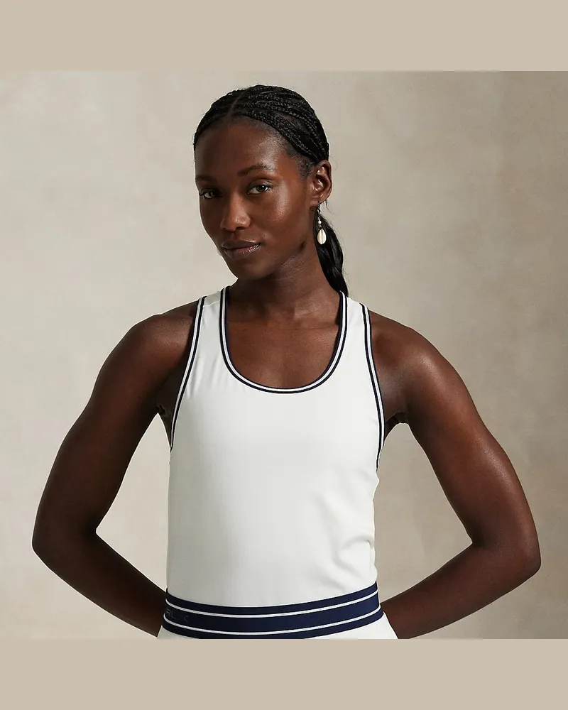 Ralph Lauren Performance-Tanktop aus Interlock White