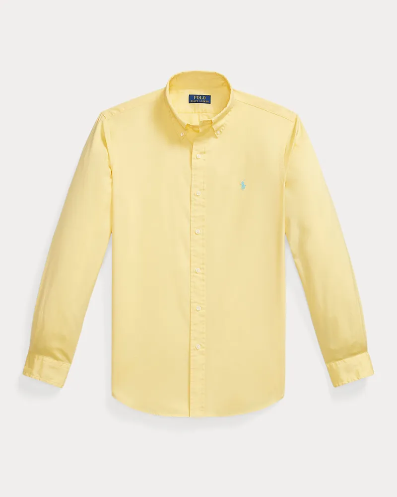 Ralph Lauren Custom-Fit Hemd aus federleichtem Twill Yellow