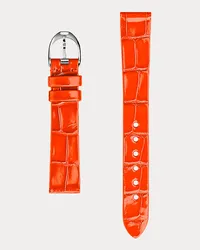 Ralph Lauren Uhrenarmband RL 888 aus Alligatorleder Orange