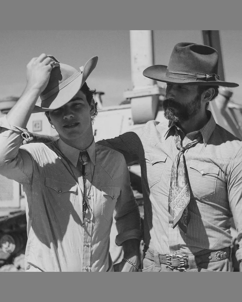 Ralph Lauren Slim-Fit Westernhemd aus Ratière Blue