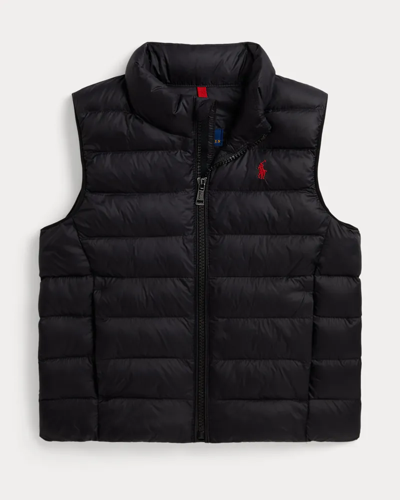 Ralph Lauren Die verstaubare Steppweste Colden Black