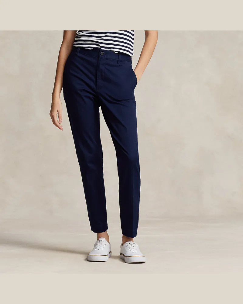 Ralph Lauren Slim-Fit Twill-Chinos in 3/4-Länge Blue