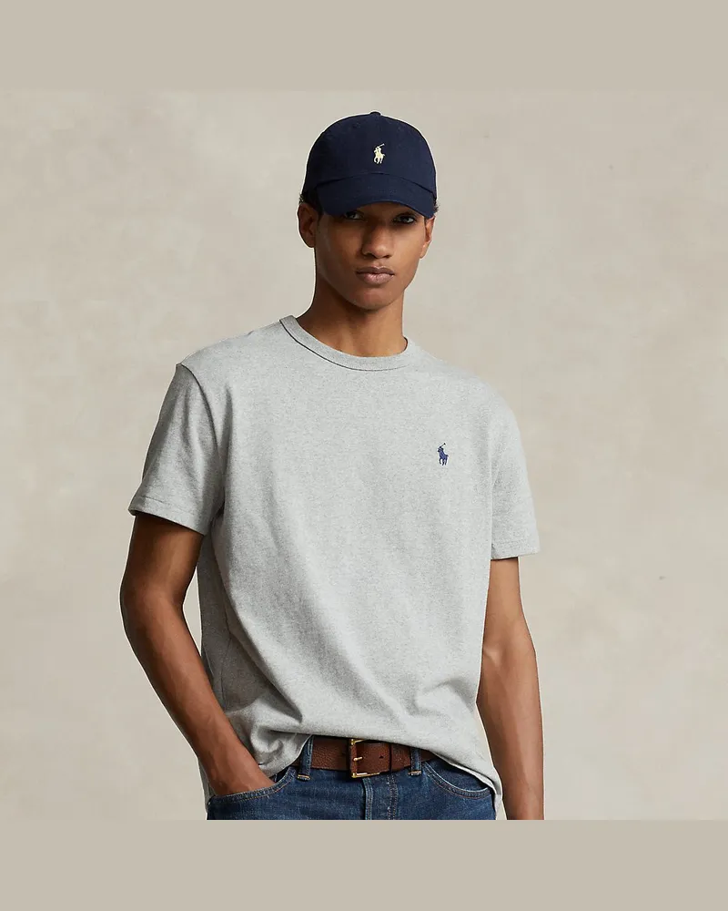 Ralph Lauren Classic-Fit T-Shirt aus schwerem Jersey Grey