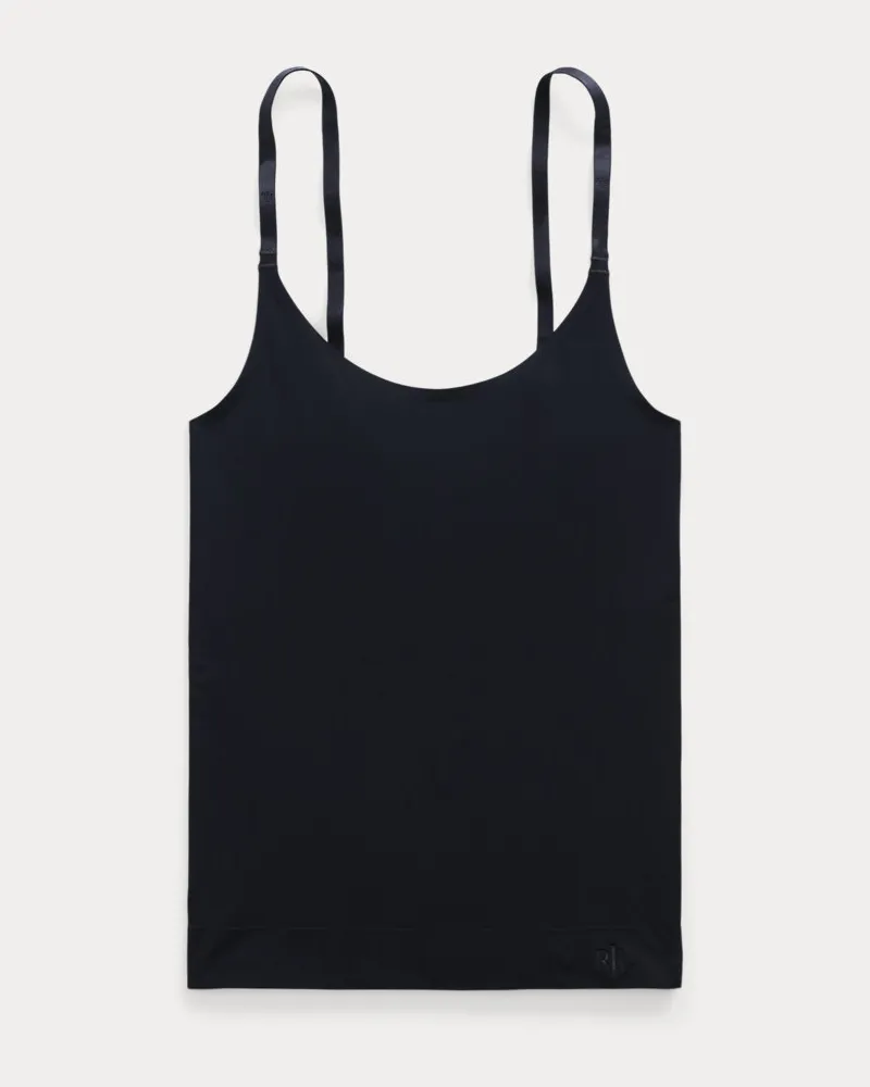 Ralph Lauren Nahtloses Oberteil mit rundem Ausschnitt Black