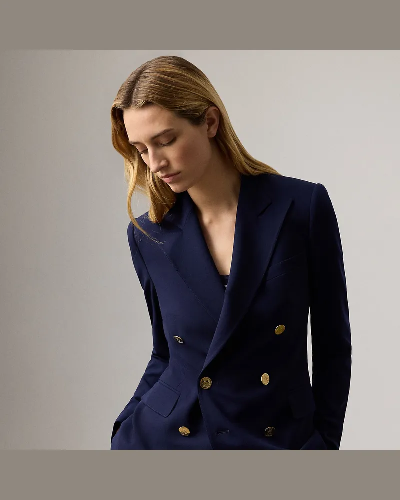 Ralph Lauren Jacke Camden aus Wollcrêpe Blue