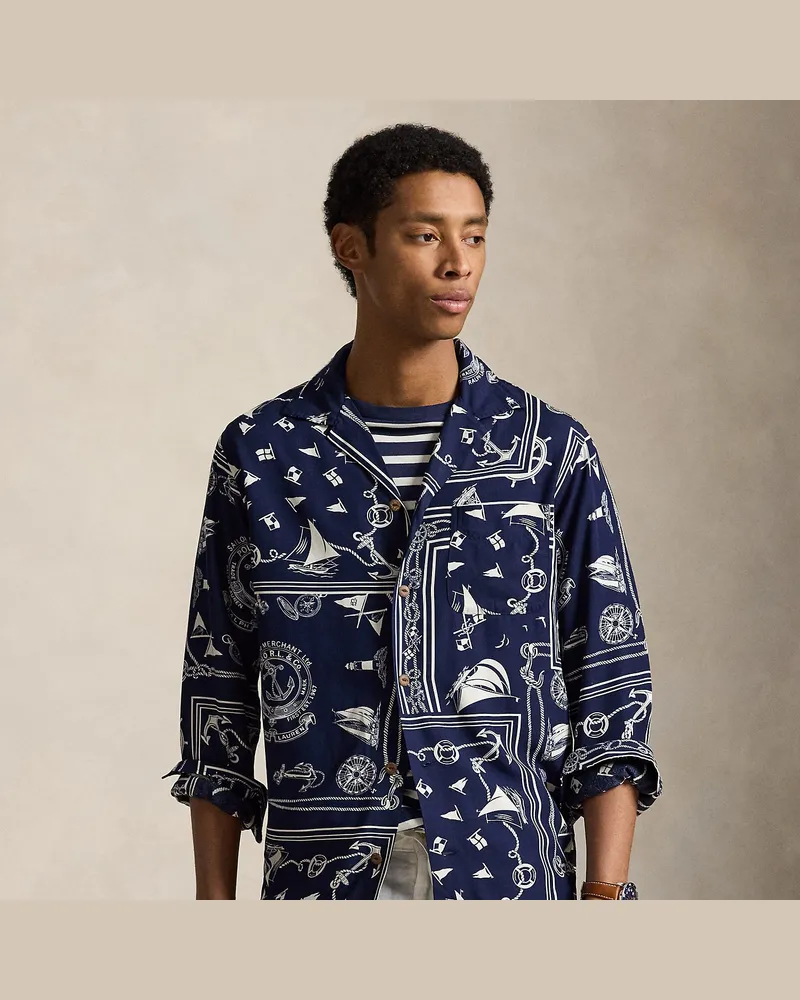 Ralph Lauren Classic-Fit Hemd mit maritimem Muster Multi