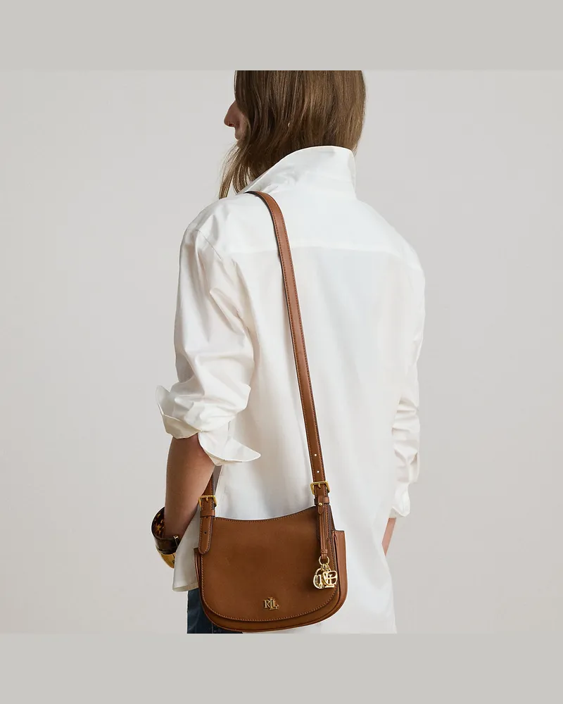 Ralph Lauren Mittelgroße Leder-Umhängetasche Marcy Brown