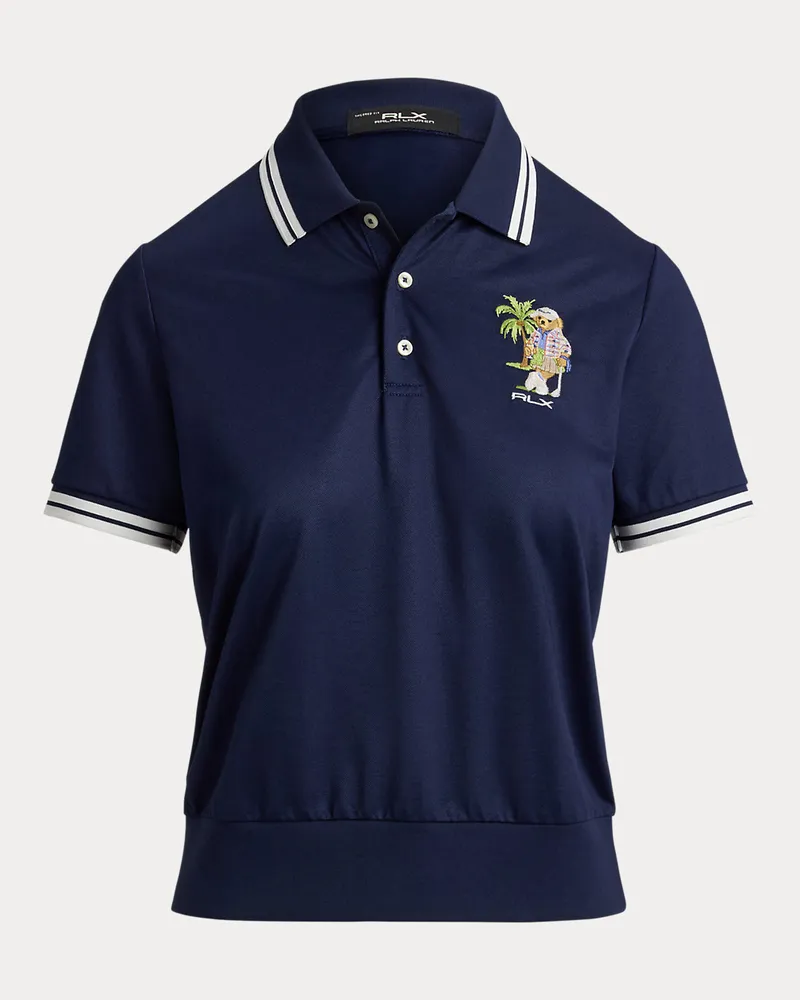 Ralph Lauren Jersey-Poloshirt mit Polo Bear Blue