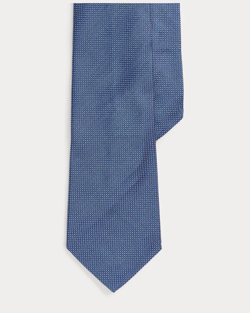 Ralph Lauren Getupfte Seidenkrawatte Blue