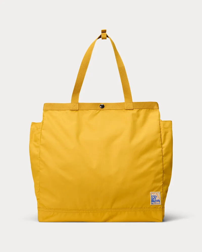Ralph Lauren Verstaubare Tragetasche aus Nylon Yellow