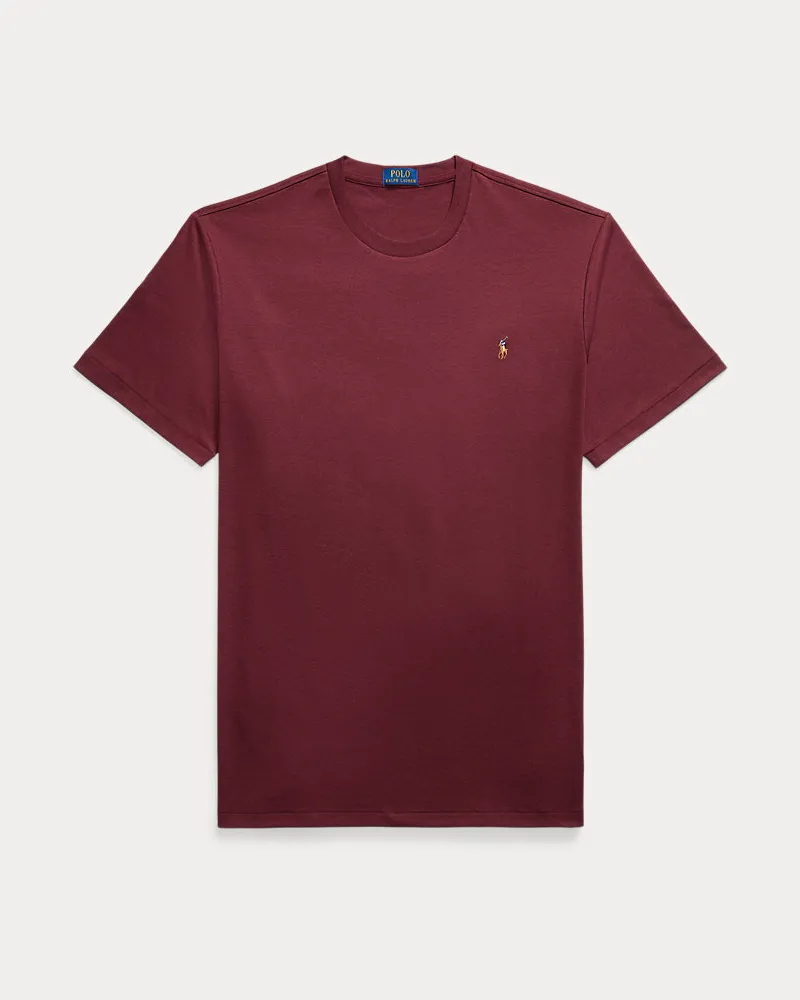 Ralph Lauren Große Größen - Rundhals-T-Shirt aus weicher Baumwolle Red