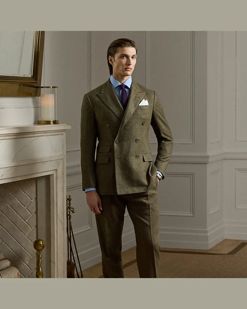 Ralph Lauren Handgefertigter Anzug Kent mit Wolle Green