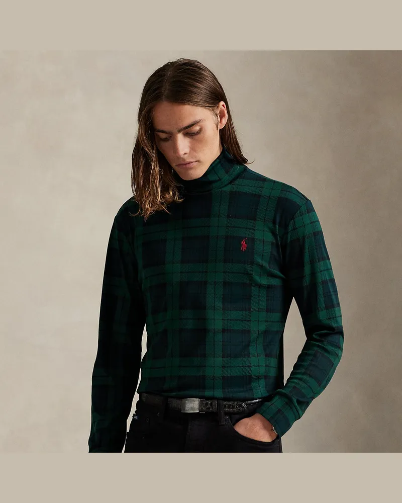 Ralph Lauren Karierter Baumwoll-Rollkragenpullover Multi