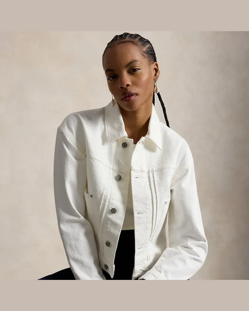 Ralph Lauren Denim-Truckerjacke White