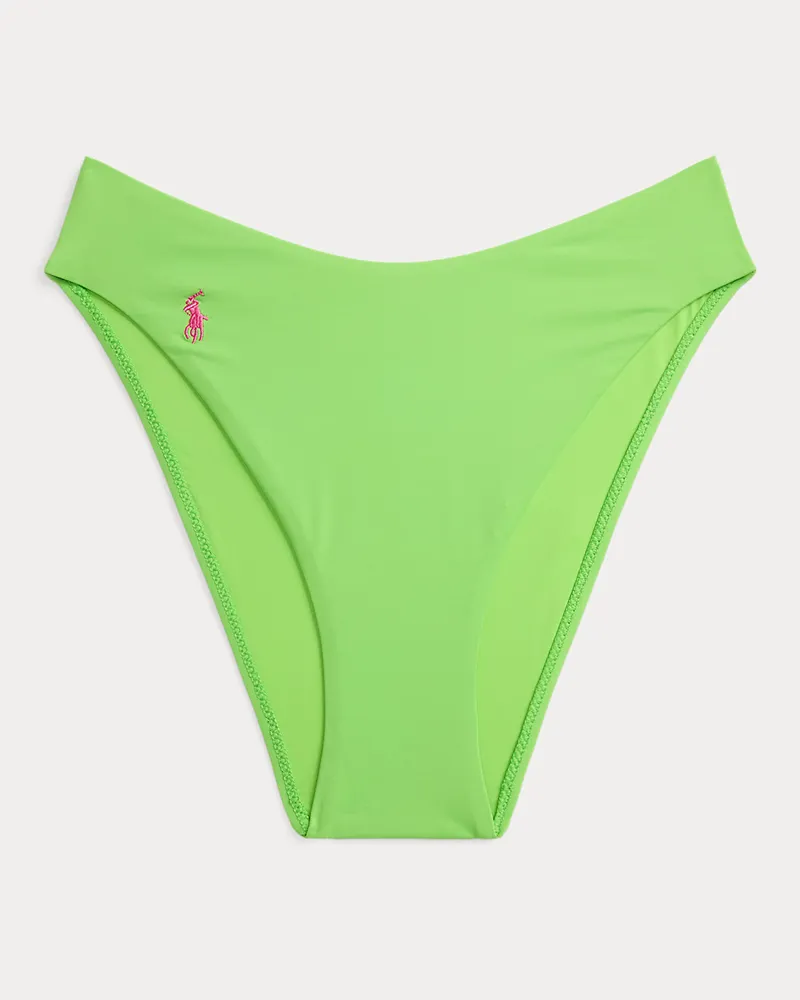 Ralph Lauren Bikinihose mit hohem Beinauschnitt Green