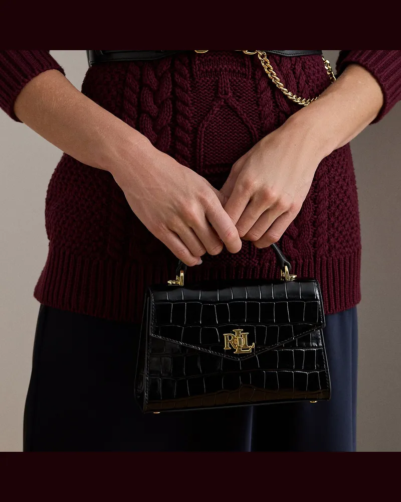 Ralph Lauren Kleine Umhängetasche Farrah Black