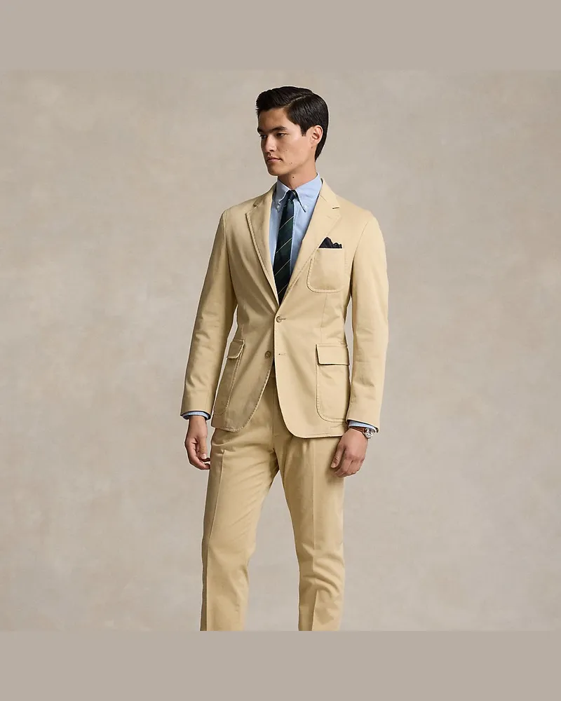 Ralph Lauren Konfektioniert gefärbte Chino-Anzughose Tan
