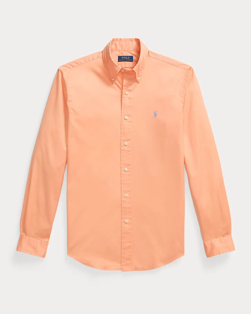 Ralph Lauren Custom-Fit Hemd aus federleichtem Twill Red