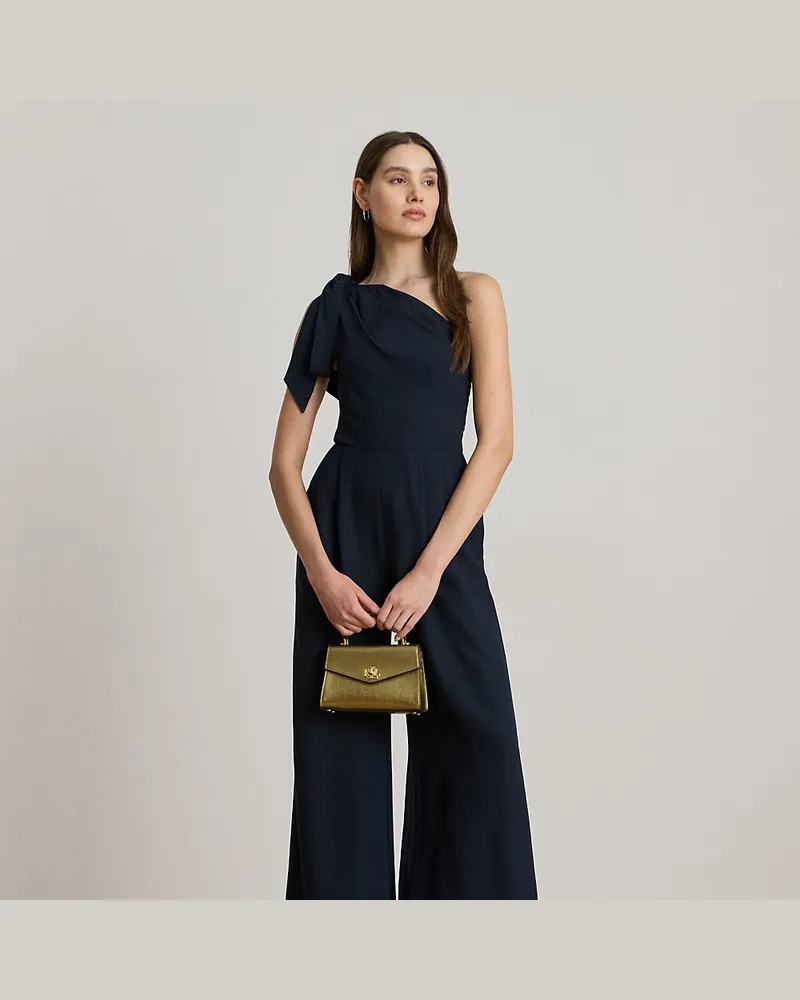 Ralph Lauren Einschultriger Jumpsuit mit Schleife Blue