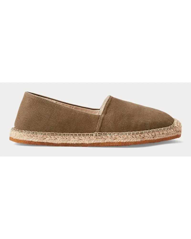 Ralph Lauren Espadrille aus Segeltuch Green