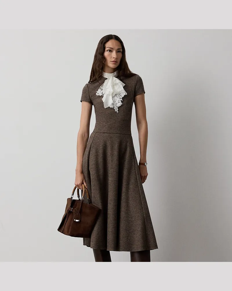 Ralph Lauren Fein gemustertes Tageskleid Margaret Brown