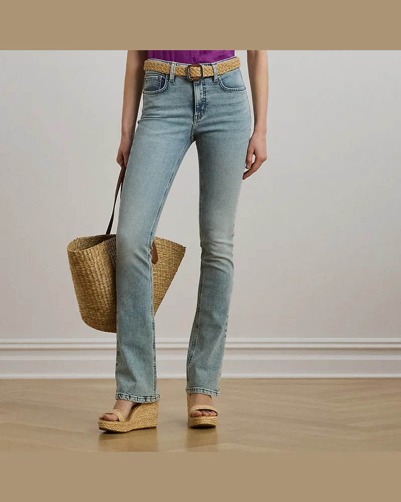 Ralph Lauren Bootcut-Jeans mit hoher Leibhöhe Blue