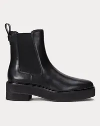 Ralph Lauren Stiefelette Adrianna aus poliertem Leder Black