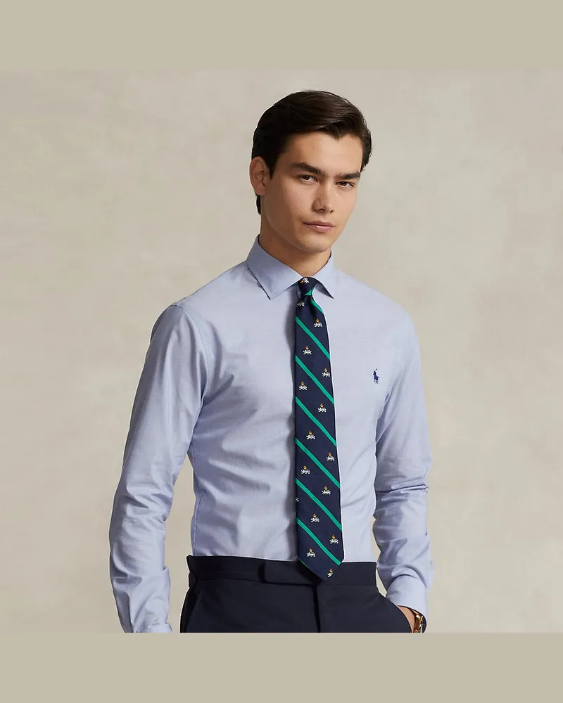 Ralph Lauren Slim-Fit Popelinehemd Blue