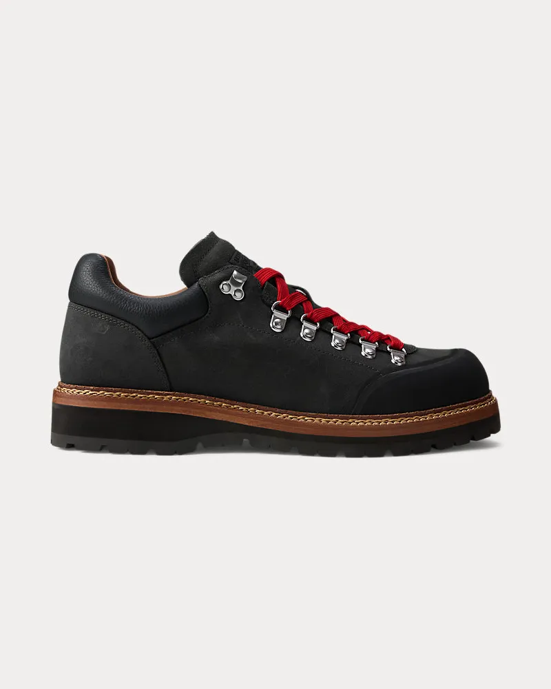 Ralph Lauren Niedriger Wildleder-Wanderstiefel Alpine Black