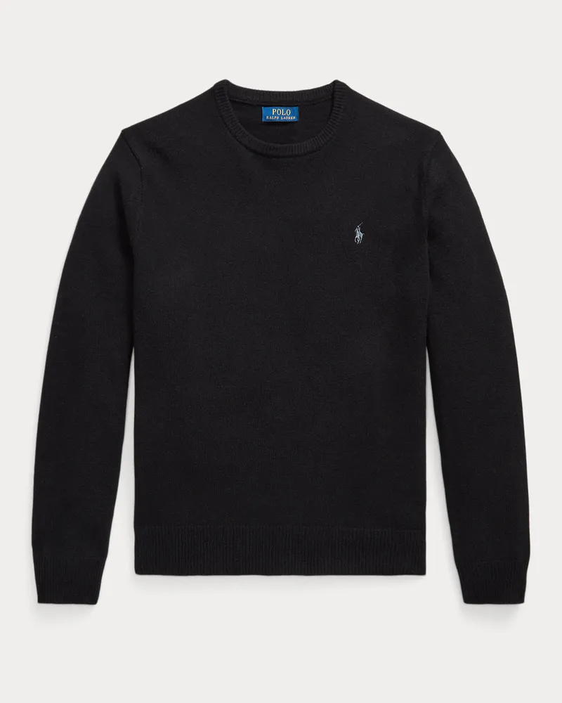 Ralph Lauren Rundhalspullover aus Wolle Black