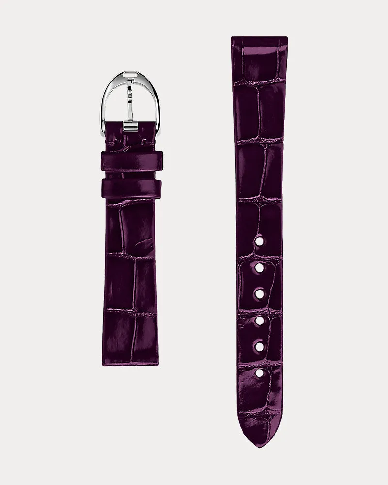 Ralph Lauren Uhrenarmband Rl 888 Aus Alligatorleder Purple