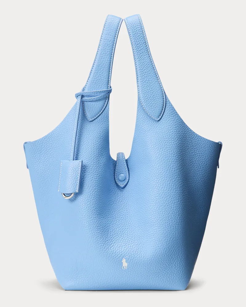 Ralph Lauren Ledertragetasche Polo Play Blue