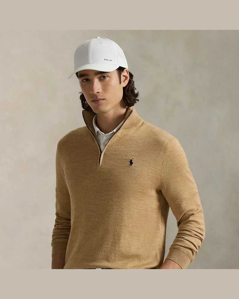 Ralph Lauren Performance-Pullover mit Reißverschluss Brown