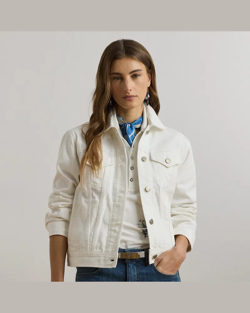 Ralph Lauren Denim-Truckerjacke White