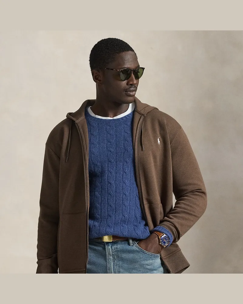Ralph Lauren Große Größen - Doppellagige Kapuzenjacke Brown