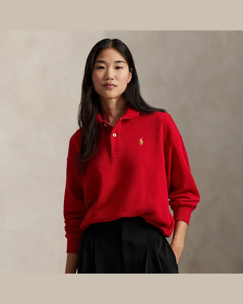 Ralph Lauren Langarm-Poloshirt Lunar New Year Red
