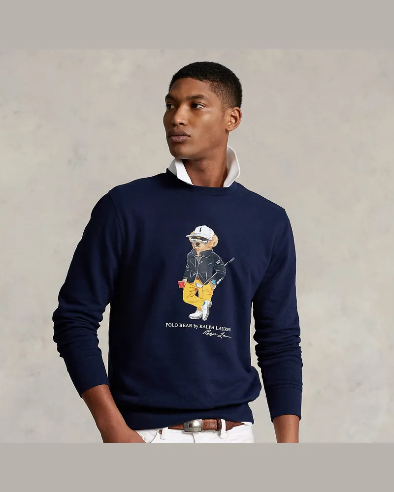 Ralph Lauren Polo Bear Performance-Fleece-Sweatshirt Blue