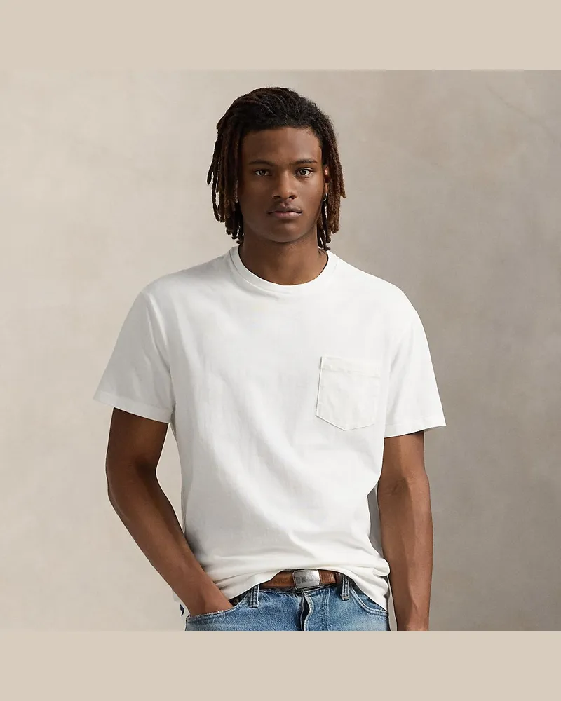 Ralph Lauren Classic-Fit T-Shirt in Used-Optik White