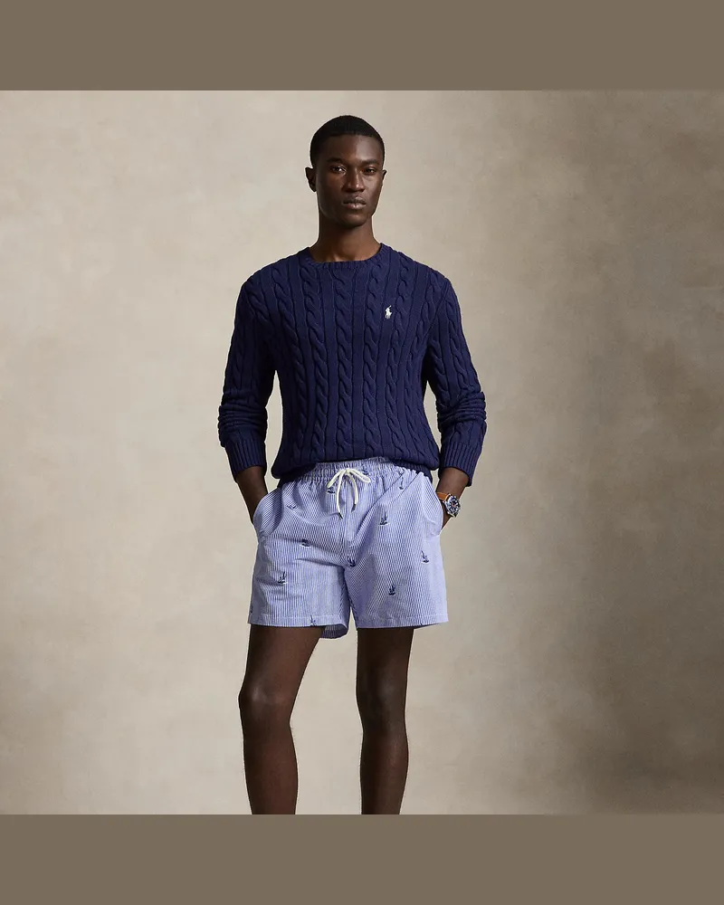 Ralph Lauren Klassische Badeshorts Traveler Blue