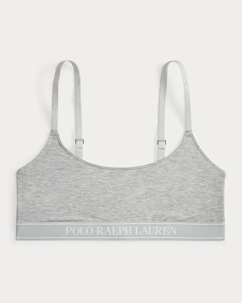 Ralph Lauren Kurzes Top mit Repeat-Logo Grey
