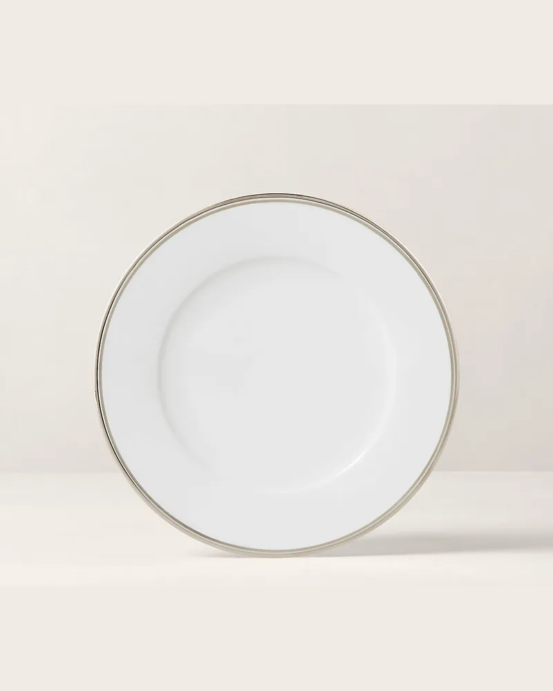 Ralph Lauren Home Flacher Teller Wilshire Silver