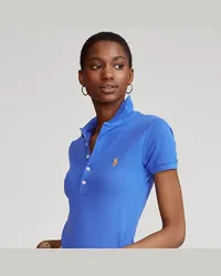 Ralph Lauren Slim-Fit Stretch-Poloshirt Blue