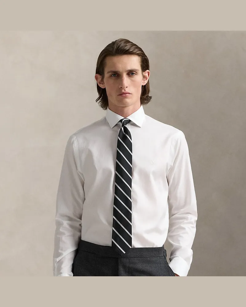 Ralph Lauren Strukturiertes Custom-Fit Hemd White